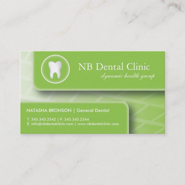 Dental / General Dentist Business Cards (Front)