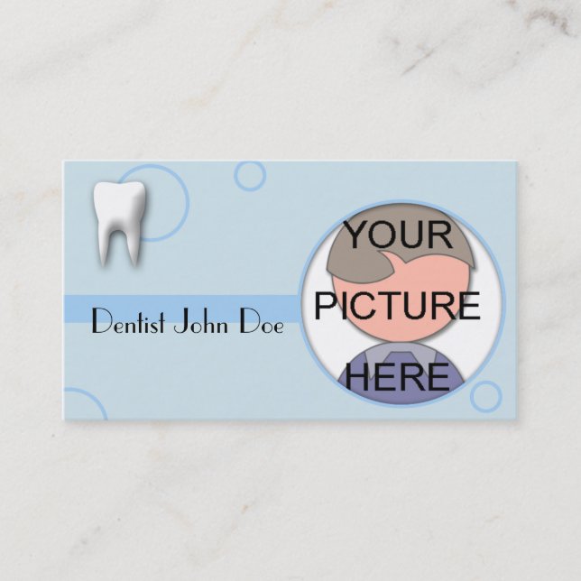 Dental / General Dentist Picture Business Card (Front)