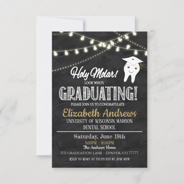  Dental Graduation Invitation (Front)