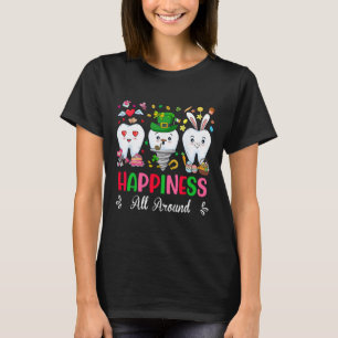 Dental Happiness All Around Valentine St Patrick E T-Shirt