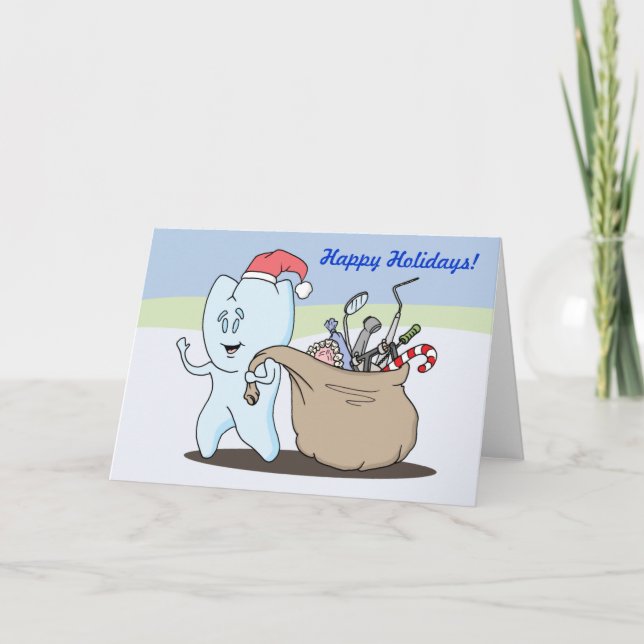 Dental Holidays Greeting Card (Front)