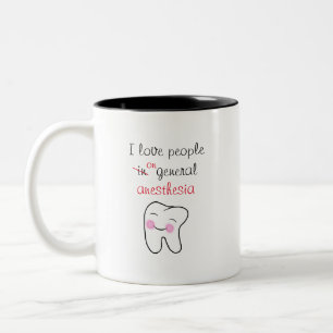  Dental humour / Anaesthesiologist /  Two-Tone Coffee Mug