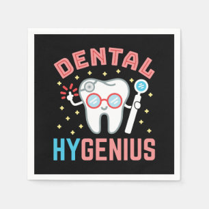 Dental Hygenius Funny Hygienist RDH Napkin
