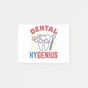 Dental Hygenius Hygienist RDH Funny Appreciation Post-it Notes