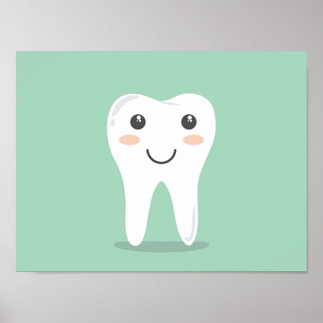 Dental Hygiene- happy tooth Poster (Front)