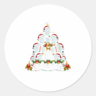 Dental Hygiene Oh Dentistree Tooth Xmas Classic Round Sticker