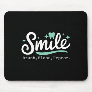 Dental Hygienist Brush Floss Smile Dental istants Mouse Mat