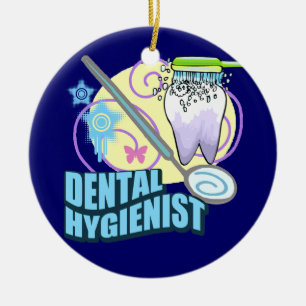 Dental Hygienist Ceramic Tree Decoration