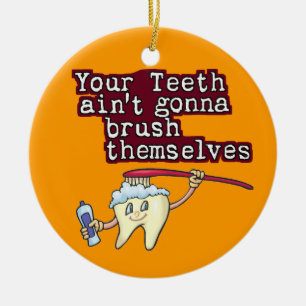 Dental Hygienist Ceramic Tree Decoration