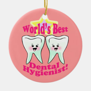 Dental Hygienist Ceramic Tree Decoration