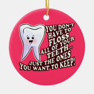 Dental Hygienist Ceramic Tree Decoration