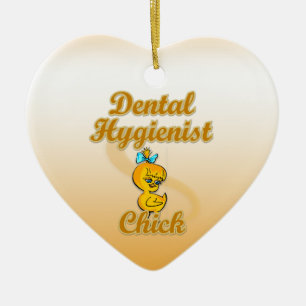 Dental Hygienist Chick Ceramic Tree Decoration