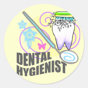 Dental Hygienist Classic Round Sticker