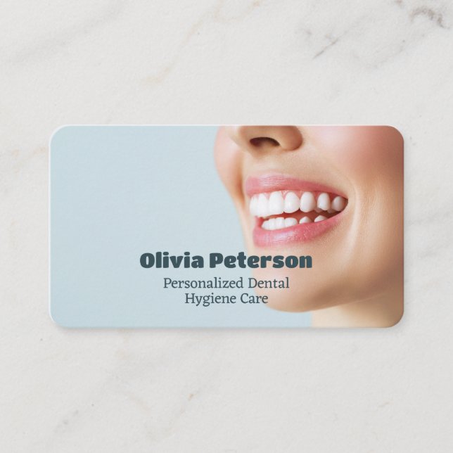 Dental Hygienist Dentist Business Card (Front)