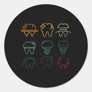 Dental Hygienist Dentist Dental Assistant Classic Round Sticker