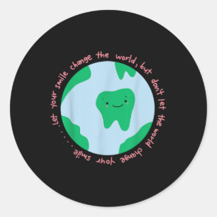 Dental Hygienist Earth Day Planet Anniversary Orth Classic Round Sticker
