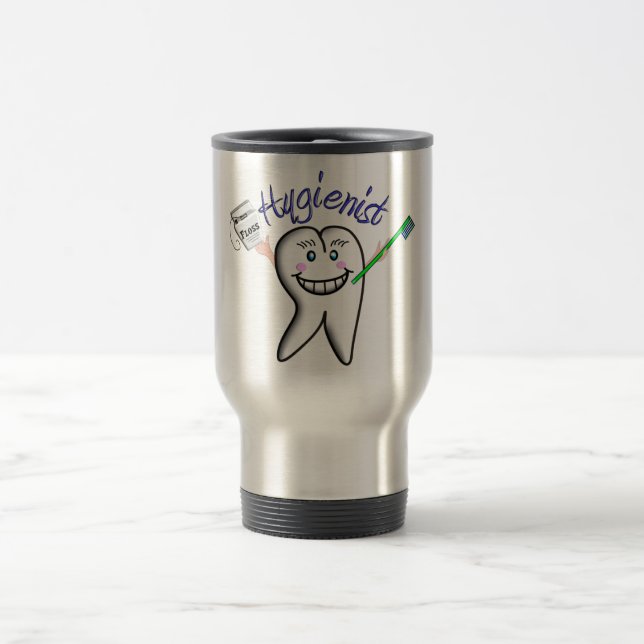 Dental Hygienist Gift Travel Mug (Center)