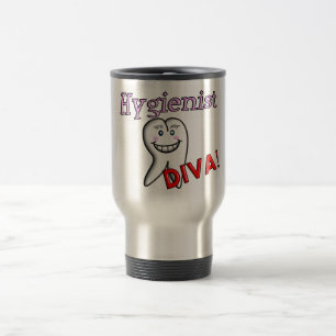 Dental Hygienist Gifts "Hygienist DIVA!" Travel Mug