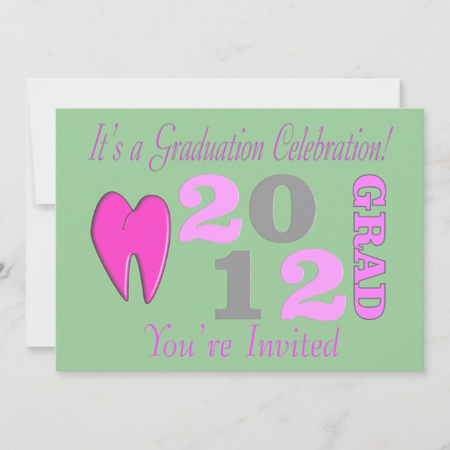 Dental Hygienist Graduation Invitations (Front)