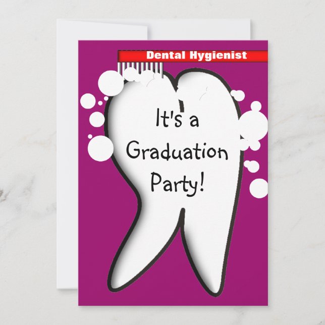 Dental Hygienist Graduation Party Invitations 2012 (Front)