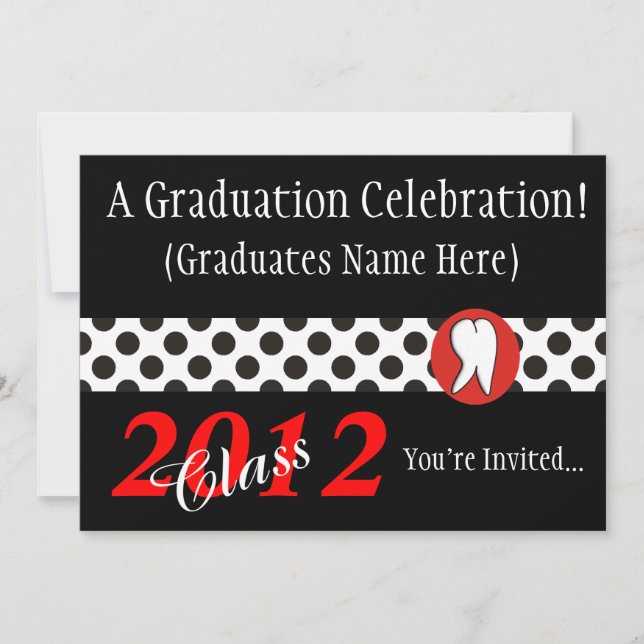 Dental Hygienist Graduation Party Invitations 2012 (Front)
