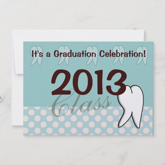 Dental Hygienist Graduation Party Invitations 2013 (Front)