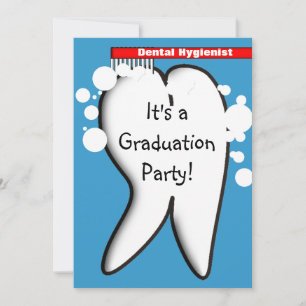 Dental Hygienist Graduation Party Invitations III