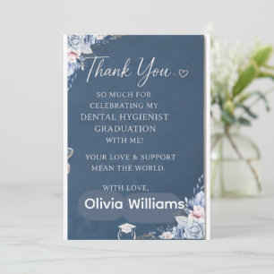 Dental Hygienist Graduation Thank You Card