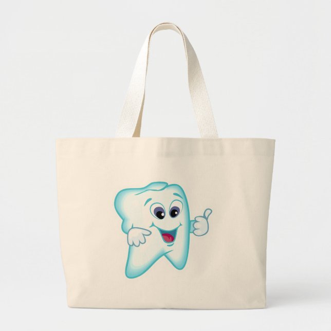 Dental Hygienist Large Tote Bag (Front)