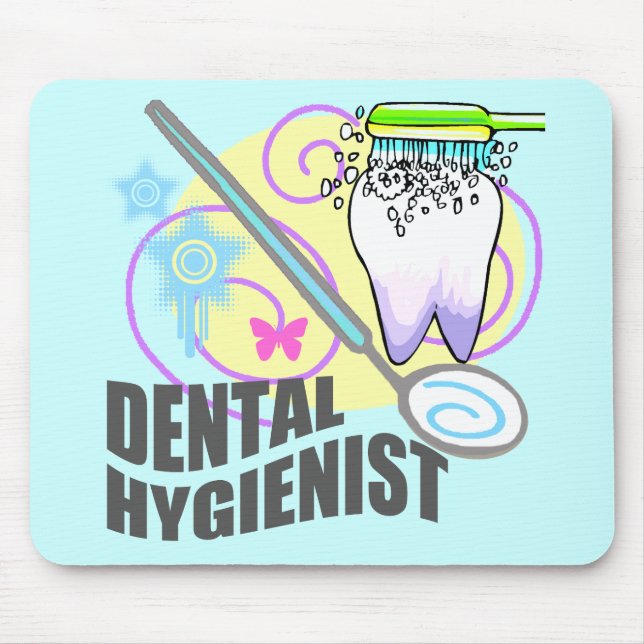 Dental Hygienist Mouse Mat (Front)