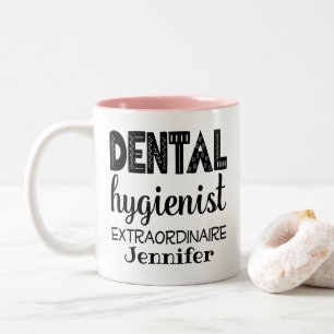 Dental Hygienist Personalised Two-Tone Coffee Mug