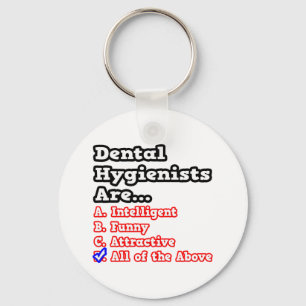 Dental Hygienist Quiz...Joke Key Ring