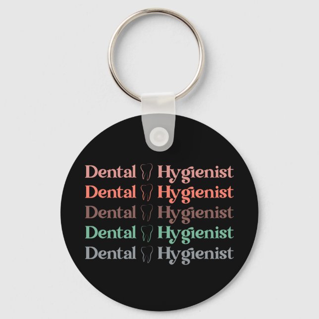 Dental Hygienist | RDH Dentist Dental gifts Key Ring (Front)