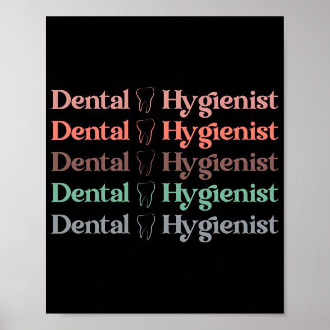 Dental Hygienist | RDH Dentist Dental gifts Poster (Front)
