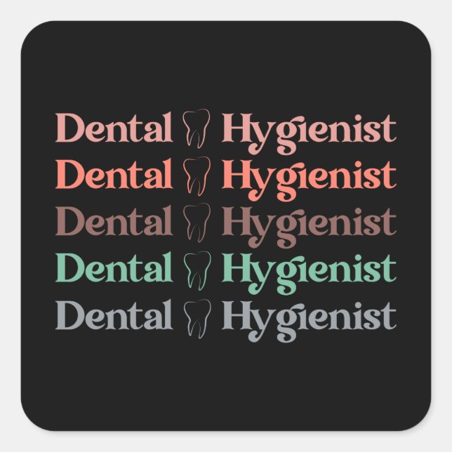 Dental Hygienist | RDH Dentist Dental gifts Square Sticker (Front)