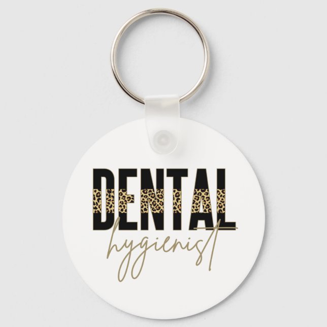 Dental Hygienist | RDH Registered Dental Hygienist Key Ring (Front)