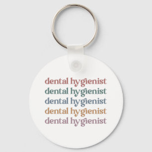 Dental Hygienist Retro RDH Dentist Dental gifts Key Ring