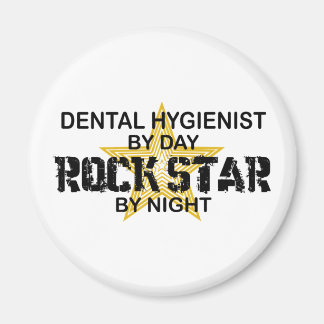 Dental Hygienist Rock Star Magnet