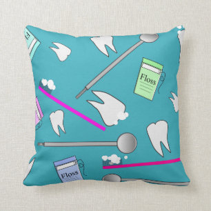 Dental Hygienist Tools Pillow