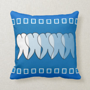 Dental Hygienist  Tooth Pillow Blue