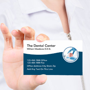 Dental Implants And Dentures Business Card