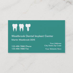 Dental Implants Business Cards Online