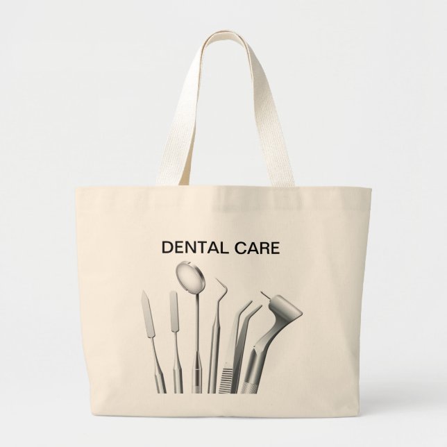 Dental Instruments Tote Bag (Front)