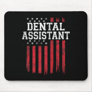 Dental Istant American Flag Usa Patriot Patriotic Mouse Mat