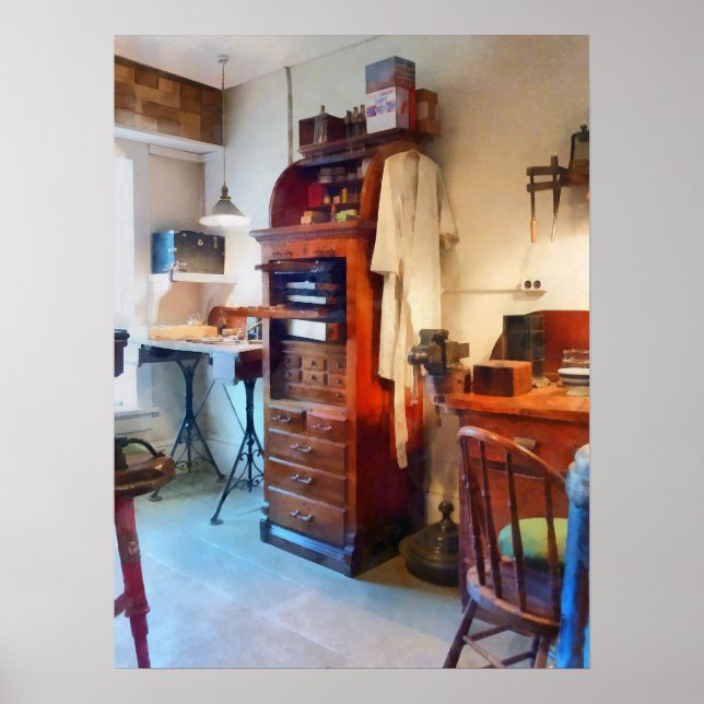 Dental Lab WithLab Coat Poster (Front)