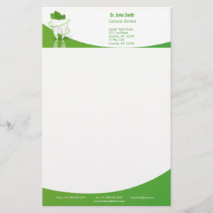 Dental Medical Mint Leaf Tooth - Stationery