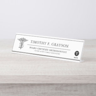 Dental Medicine Personalised Desk Name Plate