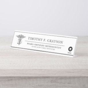 Dental Medicine Professional Personalised Desk Name Plate