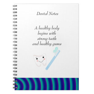 Dental Notes Clean Teeth Notebook
