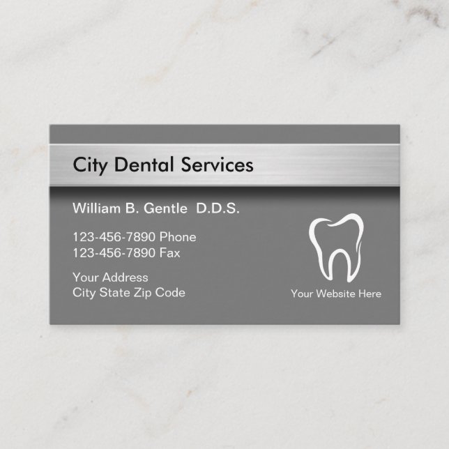 Dental Office Appointment Business Cards (Front)